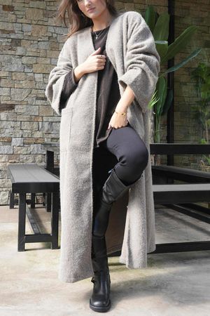 Norbury Japanese Duster Coat Mocha /20=